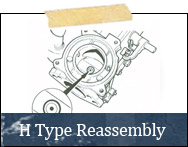H Type Carburetter: Reassembly