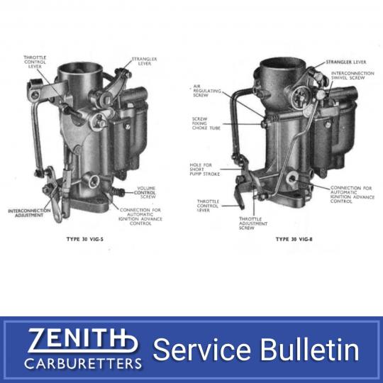 Zenith Service Bulletin - Series 30 VIG