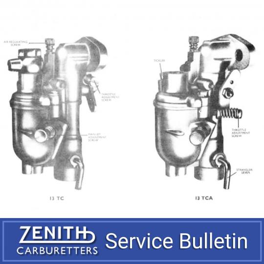 Zenith Service Bulletin - Series TC TC2 & TCA