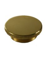 Round Knurled Edge Brass Damper Cap