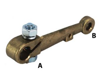 Brass Throttle Lever Assembly - AUE 223