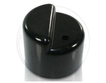 Stepped Top Pump cover. Black With no vent hole.