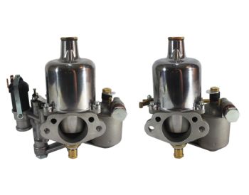 Pair of H6 Thermo Carburettors for a Jaguar XK 140 7 & 8:1 Comp Ratio Fixed Head 1955 (L.H.D)