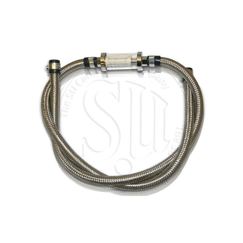 Braided Fuel Hose Kit including Filter 1/4in (6mm) Braided Fuel SU