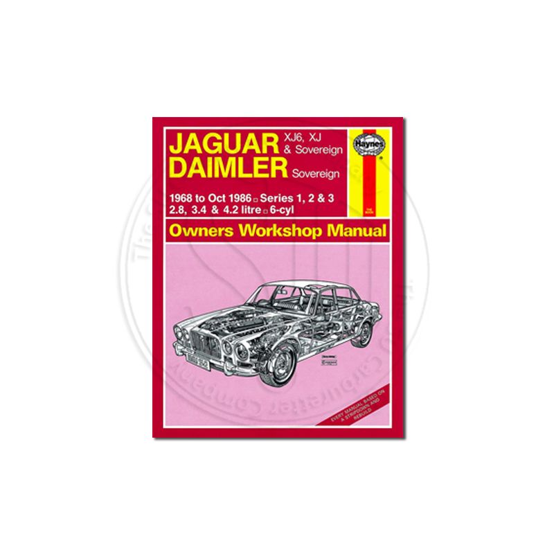 Haynes Manual, Jaguar XJ6, XJ, Sovereign and Daimler